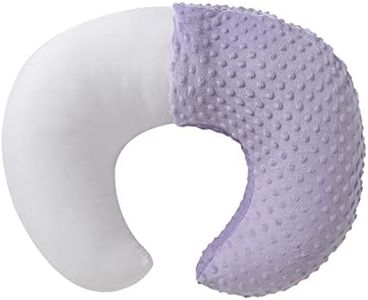 Nursing Pillow and Positioner with Cover for Breastfeeding and Bottle Feeding, Propping Baby, Tummy Time, Baby Sitting Support, Awake-Time Support (Orchid, 22" x 17.7" x 5.9")
