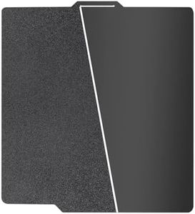HIKUDIY 257x257mm Black PEI Double Sided Build Plate for Bambu Lab A1/X1C/X1/X1E/P1P/P1S, Smooth PEI+Textured PEI Spring Steel Plate Flexible Plate for Bambu Labs 3D Printer