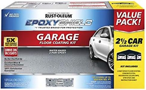 Rust-Oleum 261845 EpoxyShield Garage Floor Coating , 2 gal, Gray, 2.5 Car Kit