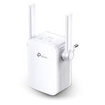 TP-Link TL-WA855RE N300 Mbps Single Band Universal Wireless Range Extender, Broadband/WiFi Extender with 1 Ethernet Port and 2 External Antennas, Plug and Play, Built-in Access Point Mode, White