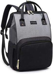 motherly 18 Liter Stylish Babies Diaper Bags for Mothers - Premium Version | 6 Month Warranty | (Black & Gray)