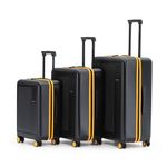 MOKOBARA The Transit Luggage Poly-Carbonate Hard Sided 8 Silent Ninja Wheels (Crypto Sunray (Limited Edition) 2.0, Set of 3)