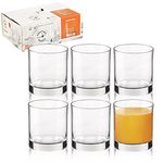 6 x Small Short Tumbler 195ml Bormioli Rocco Cortina Tumbler Glasses