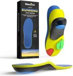 Plantar Fasciitis Relief Orthotics Insoles - Welnove Shock Absorption Running Athletic Insoles for Sneaker - Medium Arch Support - Work Boot Insoles for Walking & Standing All Day-L