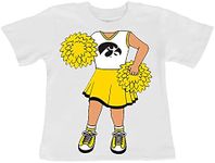 Iowa Hawkeyes Heads Up! Cheerleader Baby/Toddler T-Shirt (2T)