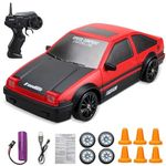 Kidology RC Drift Car, 1:24 Mini Remote Control High-Speed Drifting Car for Adults, Boys, and Girls, 2.4GHz 4WD Racing Hobby Toy with Headlights – Perfect for Racing