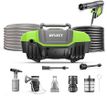 DYLECT Ultra Clean Pro High Pressure Car Washer Pump,2000 Watts Motor, 150 Bars Pressure,6.5L/Min Flow Rate, 8m Outlet Hose, Portable, for Bike and Home Cleaning with 10 Accessories