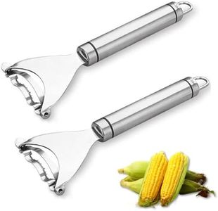 2PCS Corn Planer Cutter Thresher Peeler, Corn Thresher Cob Stripper Tool,Stainless Steel Corn Thresher,Premium Stainless Steel Corn Thresher Cob Remover tool with Ergonomic Handle