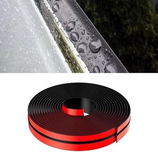 UZZH 16.4Ft/ 5M Car Sunroof Seal Weather Strip, 19MM T-Shape Windshield Molding Seal Strip, Window Rubber Edge Guards Trim Cover, 3M Automotive Weather Stripping Adhesive for Cars Trucks SUVs