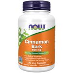 NOW Foods Cassia Cinnamon Bark 600mg, 120 Capsules