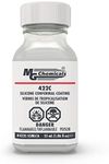 MG Chemicals 422C Conformal Coating - Silicone with UV Indicator, UL 94V-0 (File # E203094), 55mL Glass Bottle with Brushes