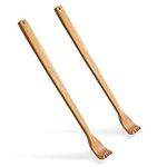 2 Pieces Back Scratcher, Wooden Manual Long Handle Back Scratchers for Men and Women, Instant Relief from Itching Body Relaxation