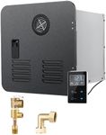 COAKUE RV Tankless Water Heater,65,000 BTU RV Instant Hot Propane Gas Water Heater,DC 12V,MAX 3.9GPM,W/ 15 x 15 inches Door & Remote Controller Black