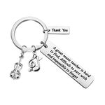 ENSIANTH Violin Teacher Gifts Music Teacher Keychain Thank You Gift for Violin Teacher Appreciation Gift Music Teacher Retirement Gift (Violin Teacher KY)