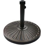 Sunnyglade 18" 30.2-lbs Heavy Duty Round Antiqued Umbrella Base for Patio, Outdoor - Bronze