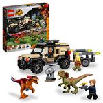 LEGO Jurassic World Pyroraptor & Dilophosaurus Transport 76951 (254 Pieces)|Multicolor