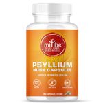 mifibe Psyllium Husk Fibre Capsules | 300 Pills | 2625mg Per Serving | Natural Laxative for Constipation Relief | Soluble Fibre