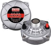 Earthquake Sound PR-HDX2 Compression Horn Tweeter Driver - Phenolic Diaphragm, 8 Ohm, 2" Voice Coil, 150 WRMS / 250W MAX, 110dB (Pair), Silver