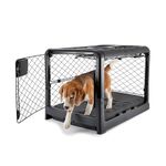 Diggs Revol Dog Crate (Collapsible Dog Crate, Portable Dog Crate, Travel Dog Crate, Dog Kennel) for Medium Dogs and Puppies (Charcoal)