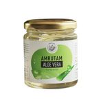 Amrutam Pure Aloe Vera Gel - Natural Moisturizer for Face and Body | Multipurpose Gel | Soothes Sunburn | Hydrates Skin, Reduces Acne | Anti-Aging Benefits | Lightens Scars & Blemishes | 100% Pure and Organic | Silicone & Paraben Free | 150g, Pack of 2