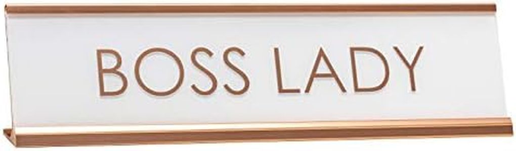 All Quality Boss Lady Rose Gold Novelty Desk Sign