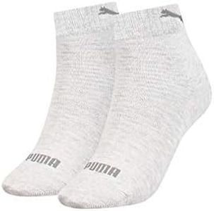 Puma Quarter Chaussettes, Blanc, 35/38 (Lot de 2) Femme