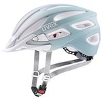 uvex True cc - Lightweight All-Round Bike Helmet for Women - Individual Fit - Upgradeable with an LED Light - Papyros - Peakock Matt - 52-55 cm