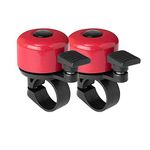 Binudum Bike Bell 2 Pack with Loud and Melodious Sound Classic Mini Bicycle Bell for Kids and Adults Bike Horn for Road, Mountain Bike for Scooter, MTB, BMX