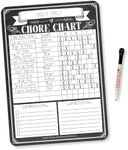 Hadley Designs Rustic Chalkboard Family Chore Chart for Adults, Magnetic Chore Chart for Teens, Kids, Toddlers at Home, Chore Reward Chart System for Kids, My Magnetic Responsibility Chart for Kids