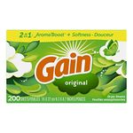 Gain Fabric Softener Dryer Sheets, Original Scent, 200 Count