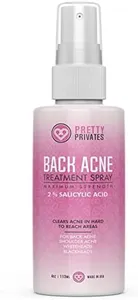 Pretty Privates Premium Back Acne Spray - Body, Butt and Back Acne Treatment Spray - with 2% Salicylic Acid - Bacne Scar and Spot Clearing Solution - For All Skin Types - 4 oz(113 mL)