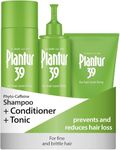 Plantur 39 Caffeine Shampoo Conditioner and Tonic Prevents and Reduces Hair Loss | For Fine Brittle Hair | Unique Galenic Formula Supports Hair Growth | 250ml Shampoo | 150ml Conditioner | 200ml Tonic