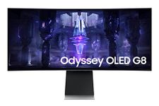 SAMSUNG 34-Inch Curved OLED Odyssey G8 Gaming Monitor- (LS34BG850SNXZA)