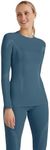 FALKE Women's Wool Tech. Base Layer Top, Blue (Capitain 6751), XS, 1 Piece