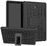 fitsmart dazzle tyre case kickstand armor back cover for samsung galaxy tab s3 9.7 (sm-t825/t820) - black