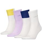 Levi's Short Sock, White Combo, 39/42 (Pack of 4)