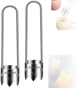 Red Bell Pepper Seed Corer, T Shaped Vegetable and Fruit Corer Stainless Steel Tomato Apple Seed Remover Tool Practical Kitchen Gadget for Removing Fruit & Vegetable Cores (Style A, 2pcs)