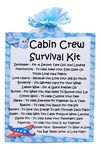 Cabin Crew Survival Kit ~ Fun Novelty Gift & Greetings Card Alternative | Birthday Present | Thank You | Cabin Crew Gift | Personalised Keepsake | Xmas Gift | Secret Santa