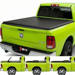 ORYX Glacier™ Soft Tri-Fold Tonneau Cover for 2009-2018 Dodge RAM & 2019-2024 Classic ONLY | 6'4" Bed (76") – 24oz Vinyl Truck Bed Cover, 4 Crossbars, All-Weather Protection, No-Drill Clamp-On