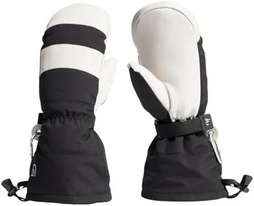 CHOPPER MILL Adult Mountain Mittens for Skiing, Snowboarding, Sledding, Insulated with Extra Long Cuff to Keep Hands Warm in Winter, Snow, Size 8