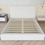 Mayton, 0.68-Inch Horizontal Mattress Support Wooden Bunkie Board/Bed Slats, Full, Beige