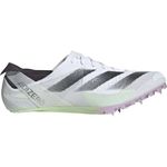 adidas ADIZERO FINESSE NJN48 IE5487 Men's Track and Field Spike Short Range All Weather Shoes [2023FW], white/core black/green, 23.5 cm