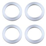 4Pcs 50mm Silicone Steam Ring Grouphead Gasket Seal Espresso Machine Brew Group Head Seal Gasket for Delonghi Replacement EC680 EC685 EC695 EC820 EC785 EC885 EC850 EC860 EC9335M EC9355M EC9665M