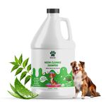 HARRODS Bscly Neem Pet Herbal Shampoo, Ticks & Fleas Prevention, Enriched with Aloe & Coconut Oil, Ph Balanced Dog Shampoo, Heals Skin, Suitable for Pomeranians to Golden Retrievers, 1000 Milliliters