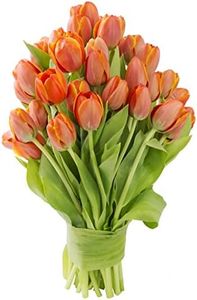 Blooms2Door PRIME NEXT DAY DELIVERY - WEDDING COLLECTION - 50 Orange Tulips (Cut-to-Order and Homegrown in the USA) I Gift for Birthday, Anniversary, Thank You, Mother’s Day Fresh Flowers.