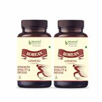 Bhumija Lifesciences Korean Red Ginseng 400 MG | Helps in Improving Strength, Vitality and is Effective for Fatigue - (Pack of 2, 60 Vegetarian Capsules Each)