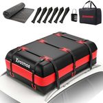 XPORTION Roof Cargo Bag,21 Cubic Feet car roof Bag,Waterproof roof Cargo Bag,Rooftop Cargo Bag Anti-Slip Mat,Storage Bag,Zipper Lock, Reinforced Straps,Suitable for All Cars with/Without Luggage Rack