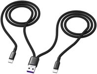 tunghey Dual USB C Multi Charging Cable Dual Length Cable Multi USB C Cable USB Charging Cable Nylon Braided Dual USB C Charger Wire Compatible with Cell Phones/Galaxy/Tablets (2M)