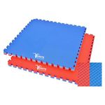 IGNITE WEIGHTS® 105CM x 105CM Puzzle Exercise Gym/Home EVA Interlocking Mats/Tiles for Gym Equipment, Exercise, Yoga,Gymnastic (Red & Blue, 25mm-4 Mats)