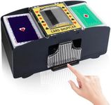 Automatic Card Shuffler Battery Operated Card Dealer Machine Electric Casino Card Shuffler for UNO Blackjack Texas Hold'em Home Card Games Blackjack Home Party Club Game Travel Family Party Club